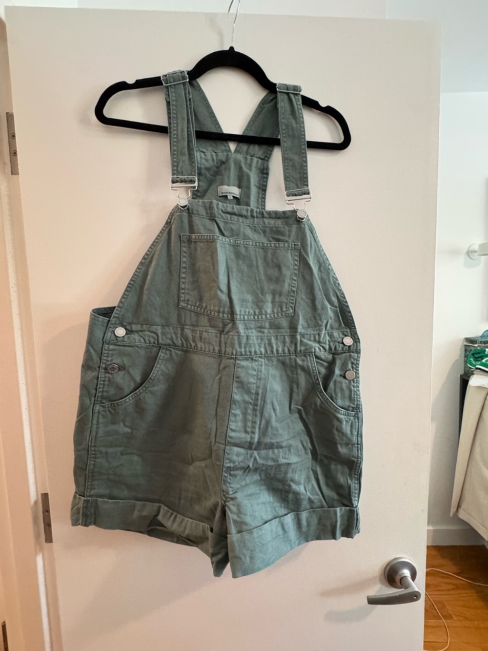 Green Short Overalls Romper